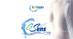 Desktop Screenshot of anthares-sauna.com